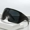 lunettes de soleil surdimensionnées pour hommes, anti vent, grandes nuances, mode futuriste, bouclier futuriste, uv400, cyclisme moto