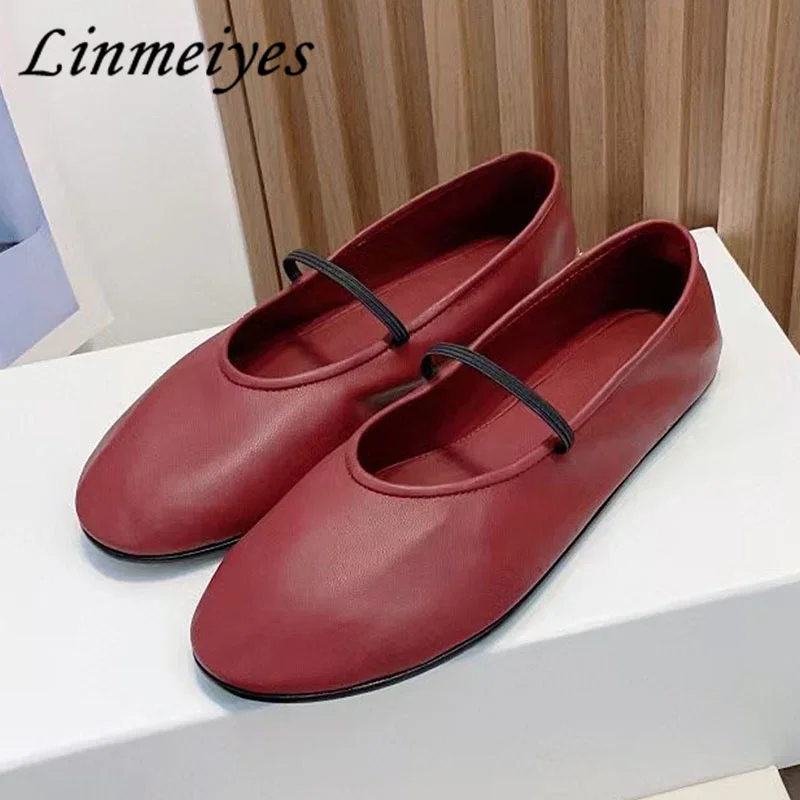 ballerines plates en cuir véritable pour femmes, mocassins ronds, nœud papillon, confort, loisirs, chaussures de marche, offres spéciales