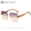 respzed lunettes de soleil sans monture pour femmes et hommes, lunettes de soleil de créateurs vintage, nuances rouges carrées, lunettes uv400, vente en gros