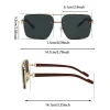 kammpt mode rétro carré métal nuances femmes marque originale conception conduite lunettes de soleil nouveau double pont pilote lunettes de soleil