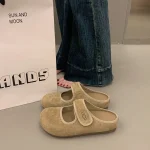Nouveau 2025 femmes princesse chaussures femmes ballerines mode concis Style velours peu profond élégant tout-match femmes appartements