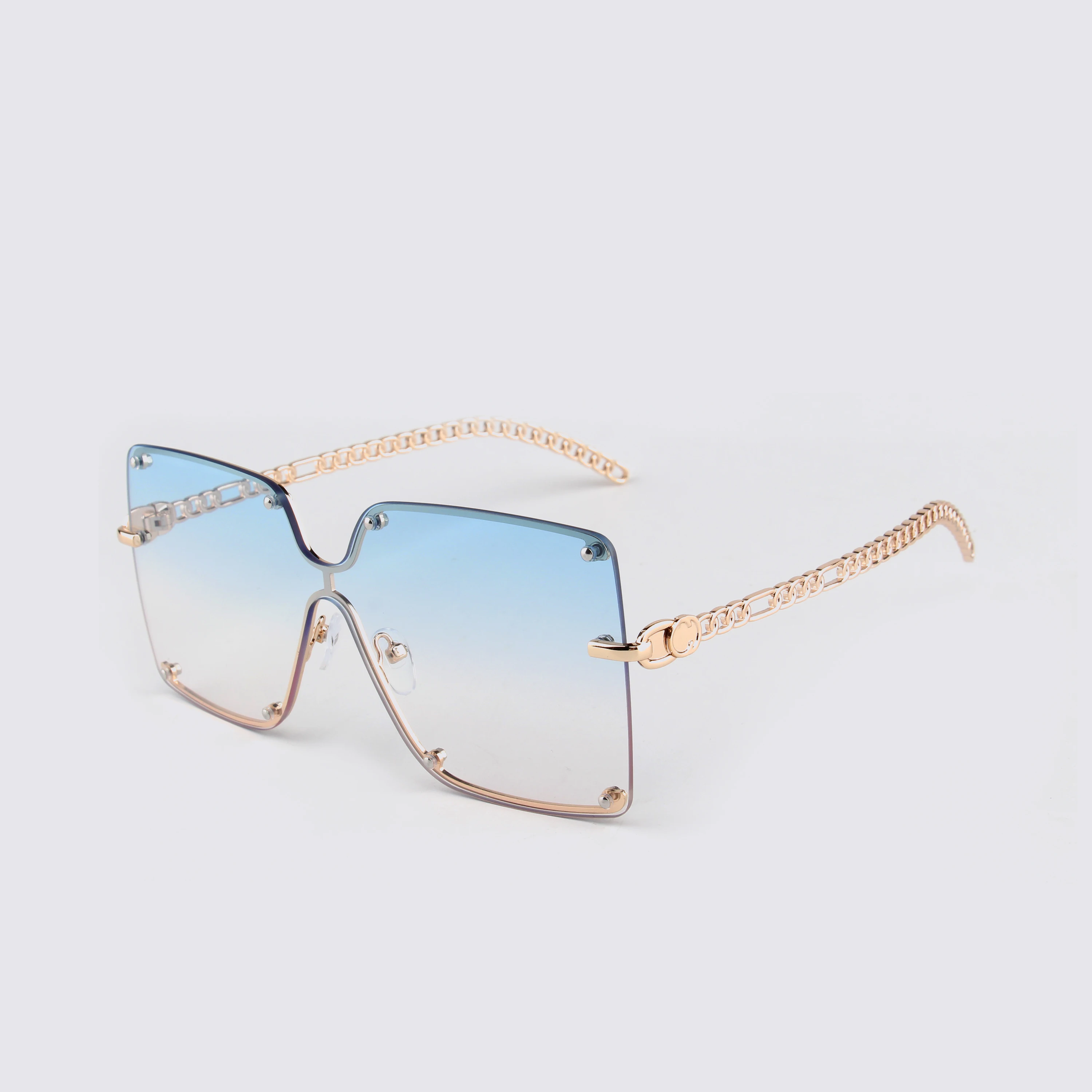 Respzed-Lunettes de soleil carrées vintage sans monture pour hommes et femmes, lunettes de soleil UV400, lunettes de luxe, design de marque, nuances féminines, mode