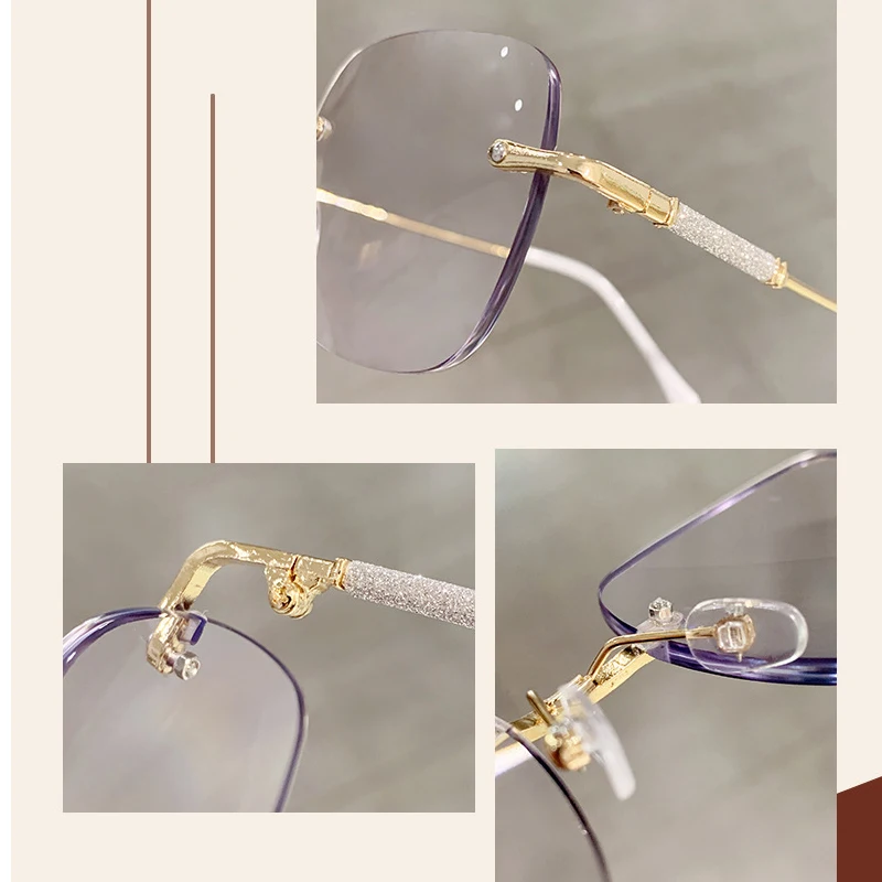 lunettes de soleil surdimensionnées carrées sans cadre, protection uv photochromique pour hommes et femmes, rétro chic, accessoires de mode