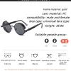 lunettes de soleil rondes steampunk pour hommes et femmes, lunettes rétro, modèles européens et jeunesse, nouvelle mode, tendance