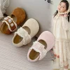 Enfants chaussures plates bout rond doux enfants MaryJanes Style coréen semelle souple 2025 automne nouvelles filles princesse chaussures décontracté antidérapant