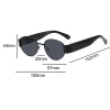 chimsmall lunettes de soleil rondes pour femmes et hommes, lunettes de protection solaire, lunettes de soleil vintage, lunettes de luxe, lunettes de soleil d'été, lunettes hip hop shades oculos