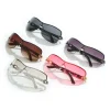 lunettes de soleil de luxe à la mode pour femmes, monture métallique neutre rétro intégrée, simples et élégantes, protection solaire uv400, nouvelle collection 2025