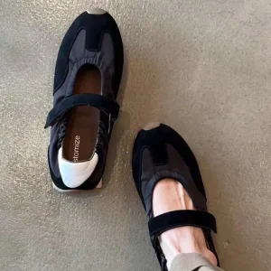 Femmes Ballet chaussures plates 2025 automne confortable anti-dérapant en plein air chaussures décontractées rétro bouche peu profonde Mary Jane chaussures Zapatos Mujer