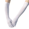1 paire de gants longs à haute élasticité, respectueux de la peau, résistants à la décoloration, décoratifs en soie de lait pour femmes, fête de danse, bar, cosplay, longs gants