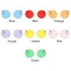 lunettes de soleil rondes en forme d'hélicoptère pour femmes et hommes, protection uv, lunettes de fête, cercle en métal, mode rétro, chimpunk chang