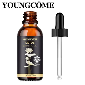 Huile essentielle de Lotus naturelle de qualité supérieure, soins pour la peau organiques, pression relaxante, purification du sommeil profond, méditation, parfum pour la maison