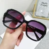 lunettes de soleil surdimensionnées pour femmes, à grande monture, vintage, carrées, uv400, classiques, nouvelle mode