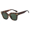 lunettes de soleil carrées surdimensionnées chics, grande monture haut de gamme, protection uv pour femmes, design tendance et élégant pour l'été