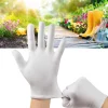 12 paires de gants de jardinage en coton, résistants à l'usure, ventilation, protection du travail, antidérapants, confortables, blancs, naturels et doux