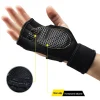 gants d'entraînement d'haltérophilie pour femmes et hommes, fitness, sport, musculation, poignées de gymnastique, paume des mains, gants de protection du poignet