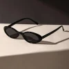 lunettes de soleil ovales pour femmes, petites et sexy, nouvelle mode léopard marron, tendance, rétro, ombre colorée, 2025