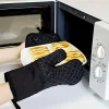 gants de cuisson en coton pour micro ondes, anti brûlure, résistants à la chaleur, ustensiles de cuisson, gants isolants antidérapants