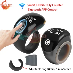 Compteur numérique intelligent Tasbih Tally Bluetooth APP moniteur de contrôle compteur de doigt électronique musulmans Tasbeeh Zikr anneau temps de prière