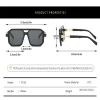 chimretro lunettes de soleil à monture carrée à double pont, niche ary, lunettes de soleil de voiture à la mode, 6125