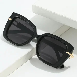 Mode femmes haut de gamme lunettes de soleil élégantes en plein air rue photographie lumière luxe lunettes de soleil rétro décontracté hommes lunettes de soleil