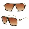 oversized square sunglasses for women men brand luxury designer sun glasses metal retro fashion trend driving eyewear uv400