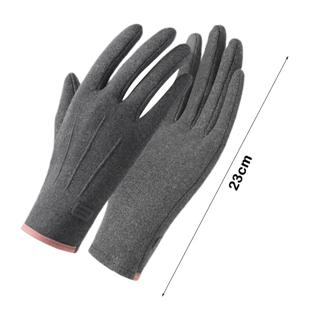 gants d'hiver en velours pour l'extérieur, élégants, chauds, prévention du froid, écran tactile, couverture des mains, coton chaud
