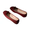 chaussures plates pour femmes danseurs de ballet tête ronde nœud sans lacet chaussures plates de ballet mocassins paresseux mocassins chaussure plate décontractée pour femmes
