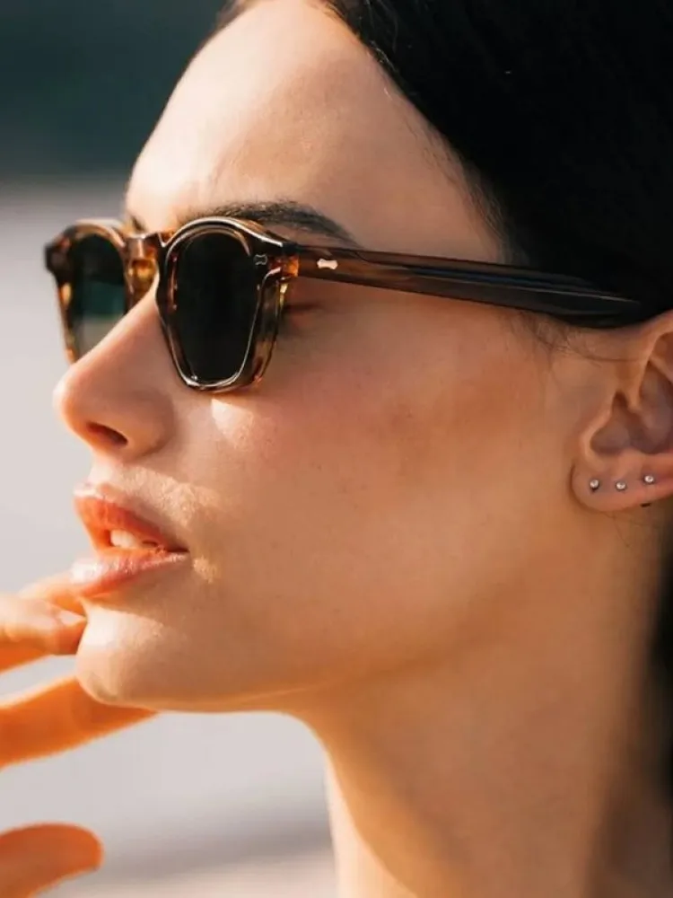 lunettes de soleil carrées de sport pour hommes et femmes, tenue confortable, légères, vintage, accessoire uv400