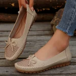 Chaussures pour femmes 2025 nouveau sans lacet femmes chaussures plates décontracté bout rond chaussures plates femmes respirant mocassins peu profond confort chaussures dames