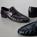 Mode plissé Design femmes mocassins confort chaussures plates à talons bas pour les femmes élégant en cuir PU automne chaussures décontractées Zapatos De Mujer