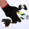 gants de sécurité durables coordonnants, degré d'usure, protection esd pour le jardinage et le travail de calcul, 10 paires