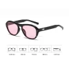 lunettes de soleil roses de style occidental pour femmes, pare soleil ins street shot, anti poussière, coupe vent, lunettes d'équitation uv400