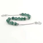 Tasbih – bracelets turcs en Jade vert, pierres précieuses naturelles, accessoire cadeau Eid Ramadan misbaha
