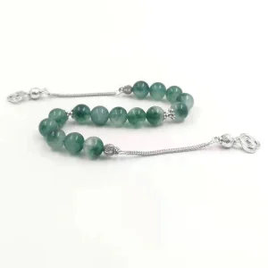 Tasbih – bracelets turcs en Jade vert, pierres précieuses naturelles, accessoire cadeau Eid Ramadan misbaha