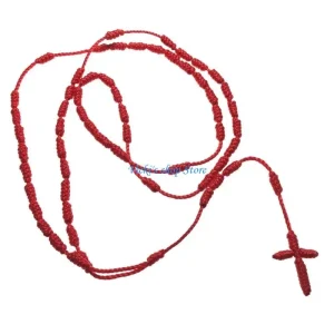 Collier chapelet à nouée à main Collier chapelet à nouée à main