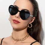 Lunettes de soleil en forme de cœur pour femmes et hommes, dégradé sans bords, UV400, nuances d&rsquo;été, marque de luxe, Design pour dames, 2025