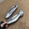 2025 nouvelles femmes peu profondes ballerines chaussures de danse avec chaussures à talons bas mode bout rond chaussures plates pour femme sans lacet chaussures