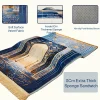 Tapis imprimé épais de 8cm pour la maison et le salon, antidérapant, confortable, genouillère allongée, tapis de prière pour l&rsquo;islam et la christianisme