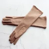 Gants longs en coton pour femmes, extensibles, chaleur d&rsquo;automne et d&rsquo;hiver, 38cm, manches tricotées coupe-vent et résistantes au soleil