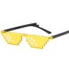 lunettes de soleil mosaïque cool party vintage nuances lunettes pour hommes femmes lunettes de soleil pixélisées unisexe cadeau jouet lunettes drôles