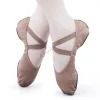 Chaussures de ballet en toile pour femmes et filles, plates et extensibles, en tissu, pour adultes et enfants DS117