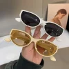 lunettes de soleil œil de chat pour femmes, nouvel arrivage, ovales, vintage, elliptiques, carrées, pour dames