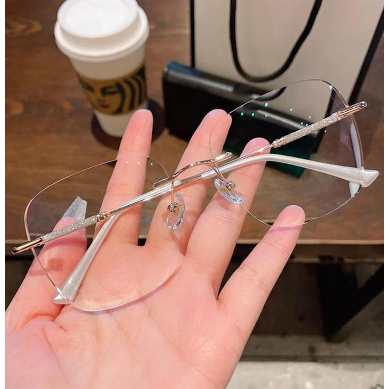 lunettes de soleil surdimensionnées carrées sans cadre, protection uv photochromique pour hommes et femmes, rétro chic, accessoires de mode