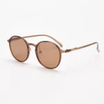 Lunettes de soleil à monture ronde, design ultraléger, vintage, pour la conduite, tendance, classiques, décontractées, pour activités de plein air