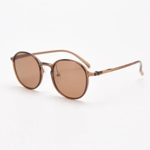 Lunettes de soleil à monture ronde, design ultraléger, vintage, pour la conduite, tendance, classiques, décontractées, pour activités de plein air