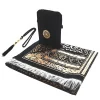 Tapis de prière musulman portable, lea islamique turc, chenille noire, Ramadan, polymères lavables, laine, Islam