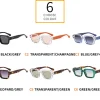 nouvelle mode petites lunettes de soleil carrées pour femmes hommes design moderne rétro double couleur cadre lunettes de soleil nuances uv400 lunettes
