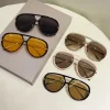 lunettes de soleil pilote surdimensionnées pour femmes, vintage, double pont, tendance, marque de luxe, design, nuances d'extérieur, nouvelle collection 2025