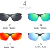 lunettes de soleil de sport pour hommes, miroir d'équitation, sans cadre, pour la conduite, couleur éblouissante, moto en plein air, course à pied, pêche, voyage