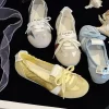 pantoufles de ballet français, nouvelles chaussures respirantes peu profondes d'un pied, simples, polyvalentes, à la mode, printemps automne 2024